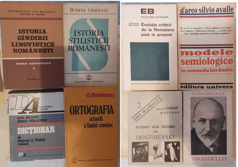47 vol lingvistica/critica/istorie romaneasca bacalaureat/fac 8-30 lei