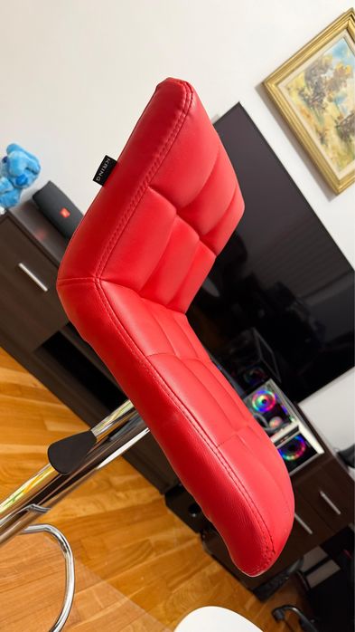 Scaun Bar Make Up Rosu Kring