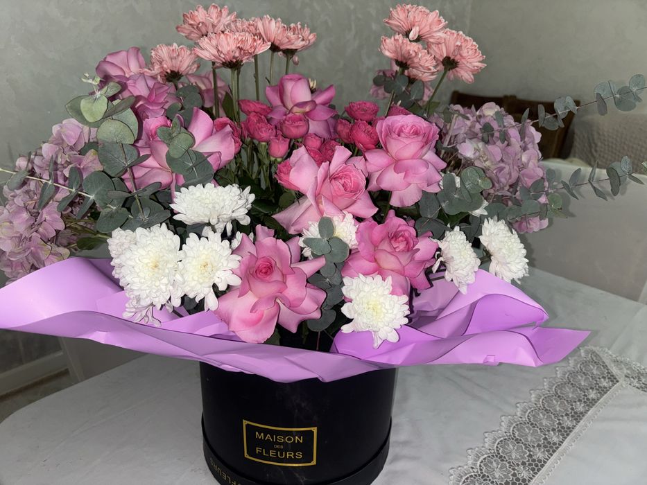 Цветы свежие только что получила