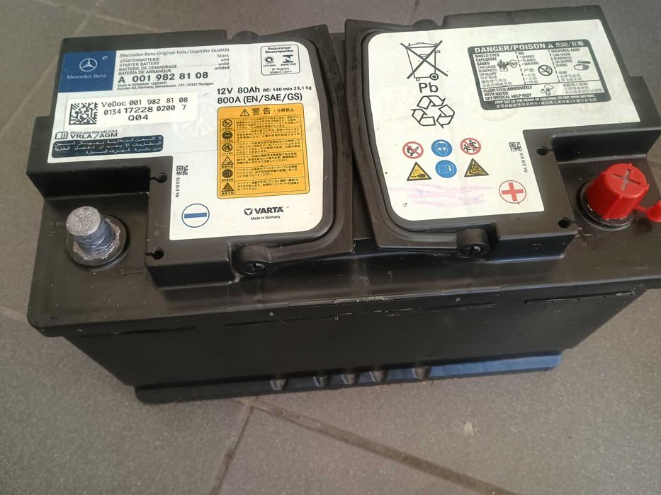 Baterie auto Varta originala Mercedes-Benz AGM-Starstop,12V,80 Ah,800A