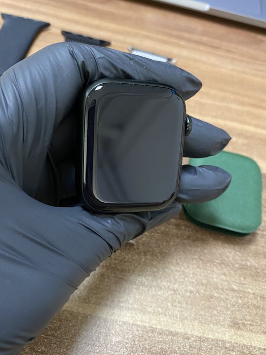 Apple Watch Seria 7 / 45 mm / GPS + cellular / Green / Nou |