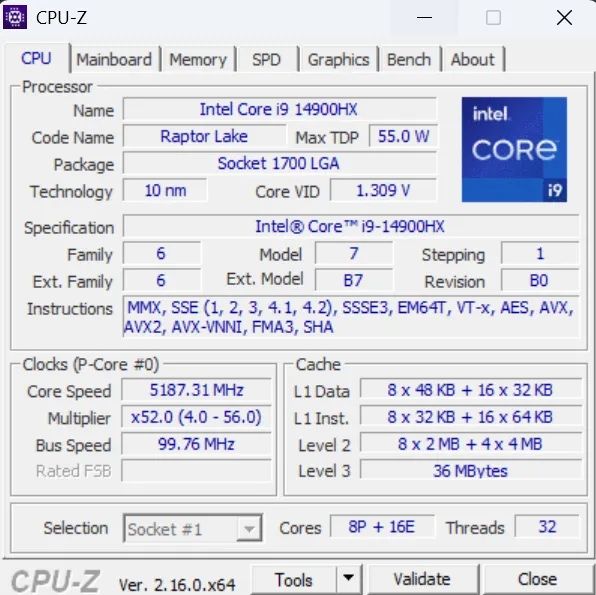Asus ROG Strix G614JVR, i9 14900HX, 32GB DDR5, NVIDIA RTX 4060