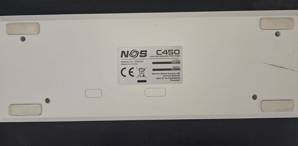 Tastatura Gaming RGB NOS 60%