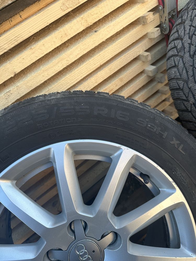 Jante r16 audi cu anvelope 225/55 Stare foarte buna