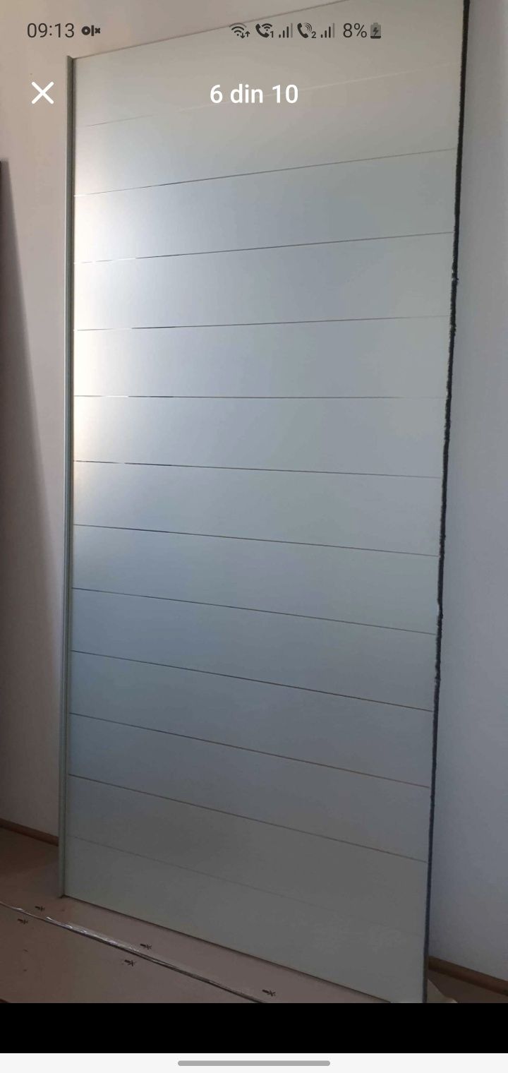 Dressing/Dulap 300/224/70 cm sticla gri