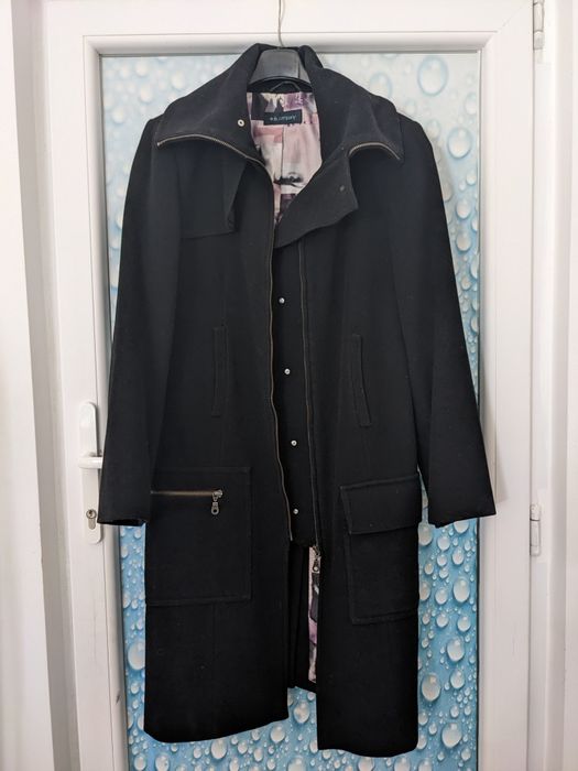 Palton/ pardesiu stofă neagră