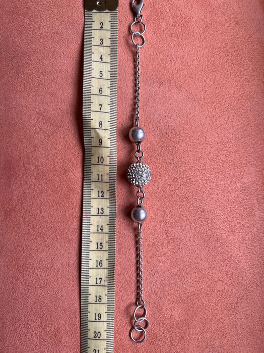 Сребърна гривна и пръстен