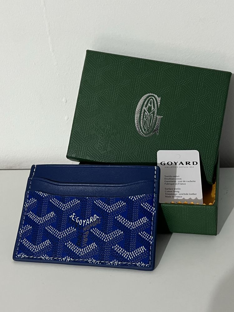 Cardholder goyard albastru portcard premium