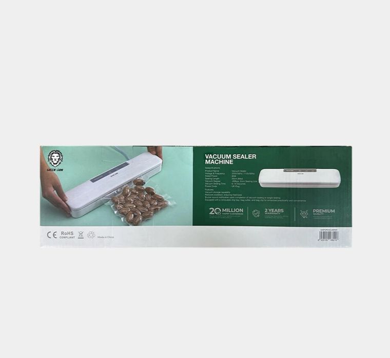 Green Lion Vacuum/Sealer Pro 80W, 64kPa Vacuum Pressure, 10 Sec Quick