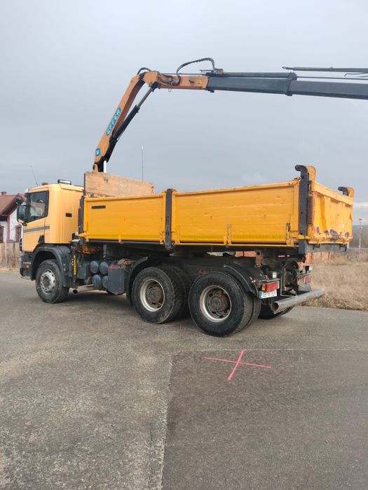 Scania 94C 6X4 cu macara