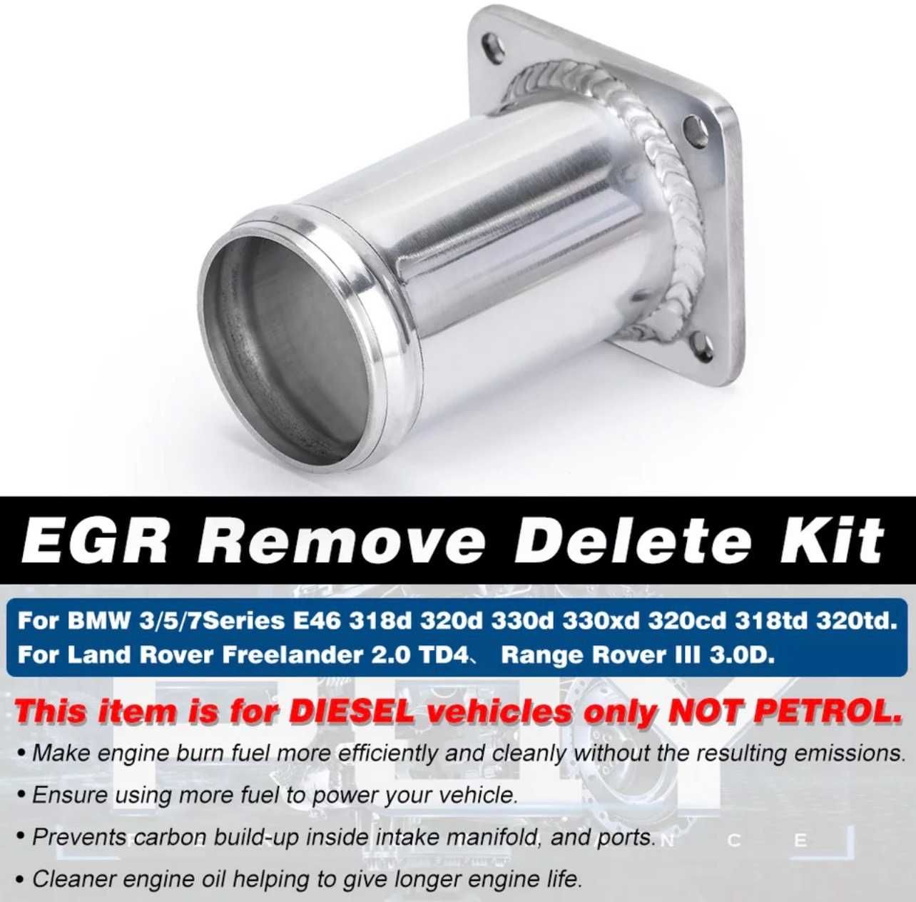 EGR Delete Kit Bmw, система за Бмв, Егр тапа, e46, e38, e39, e65 Bmw