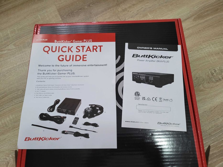 Haptic feedback ButtKicker Gamer PLUS