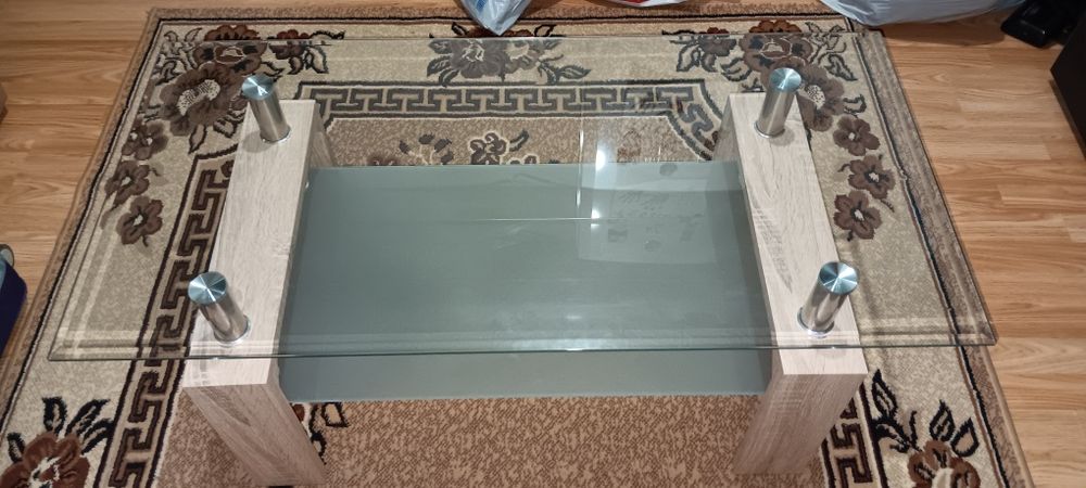 Стъклена холна маса 100/50/42