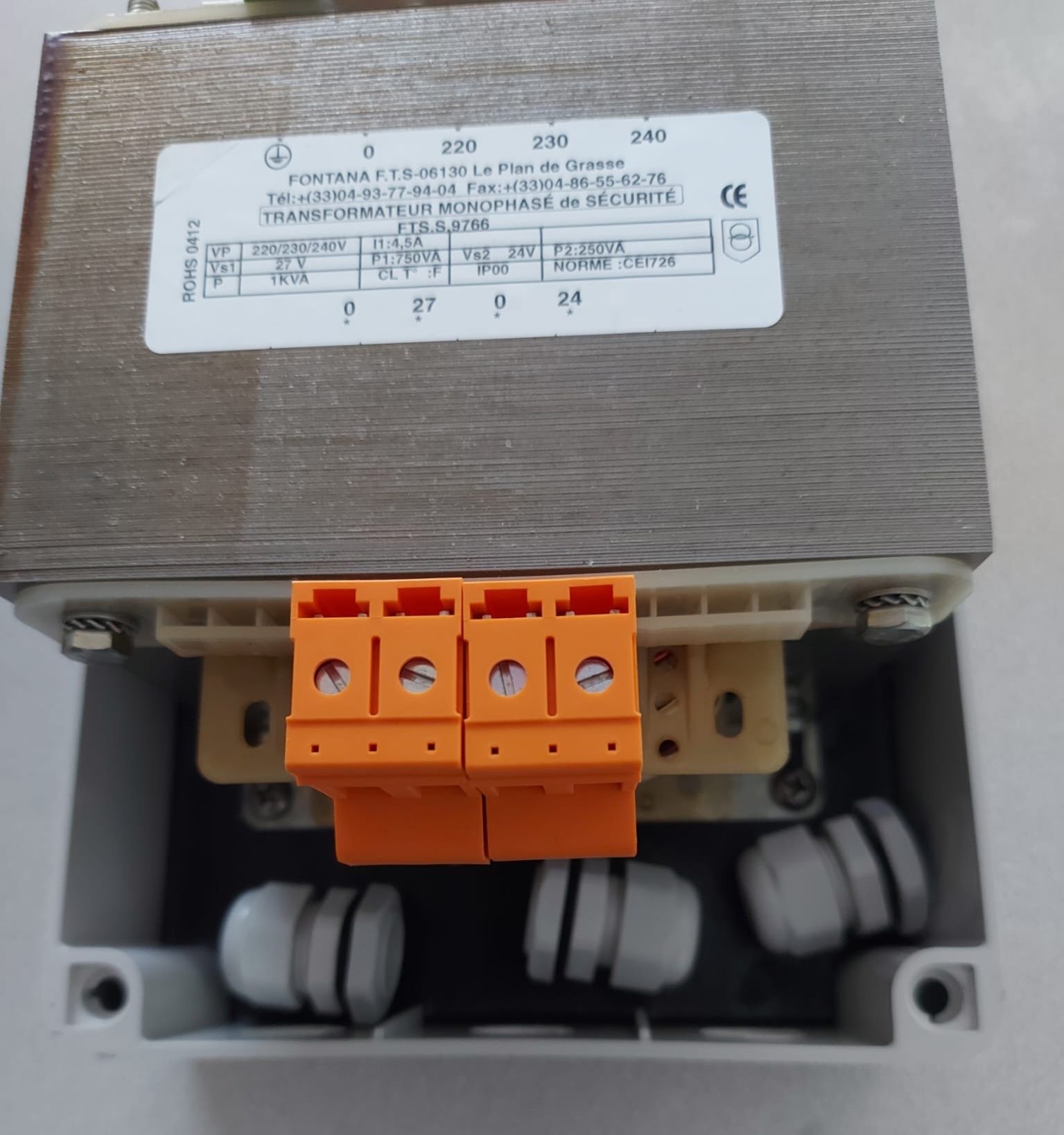 Transformator 1KVA, 24~27V