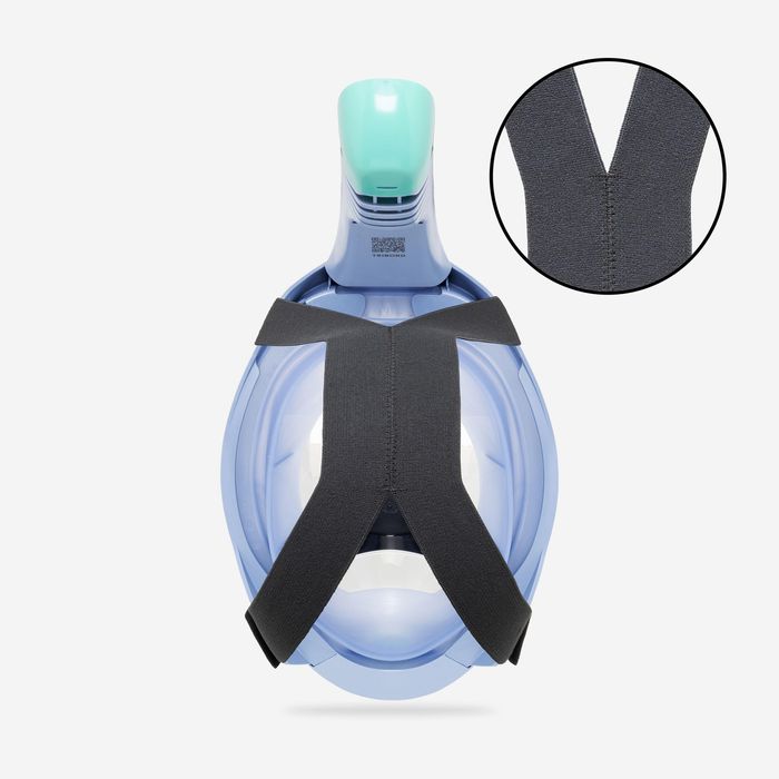 Mască snorkeling Easybreath 900 Albastru - produs resigilat Decathlon