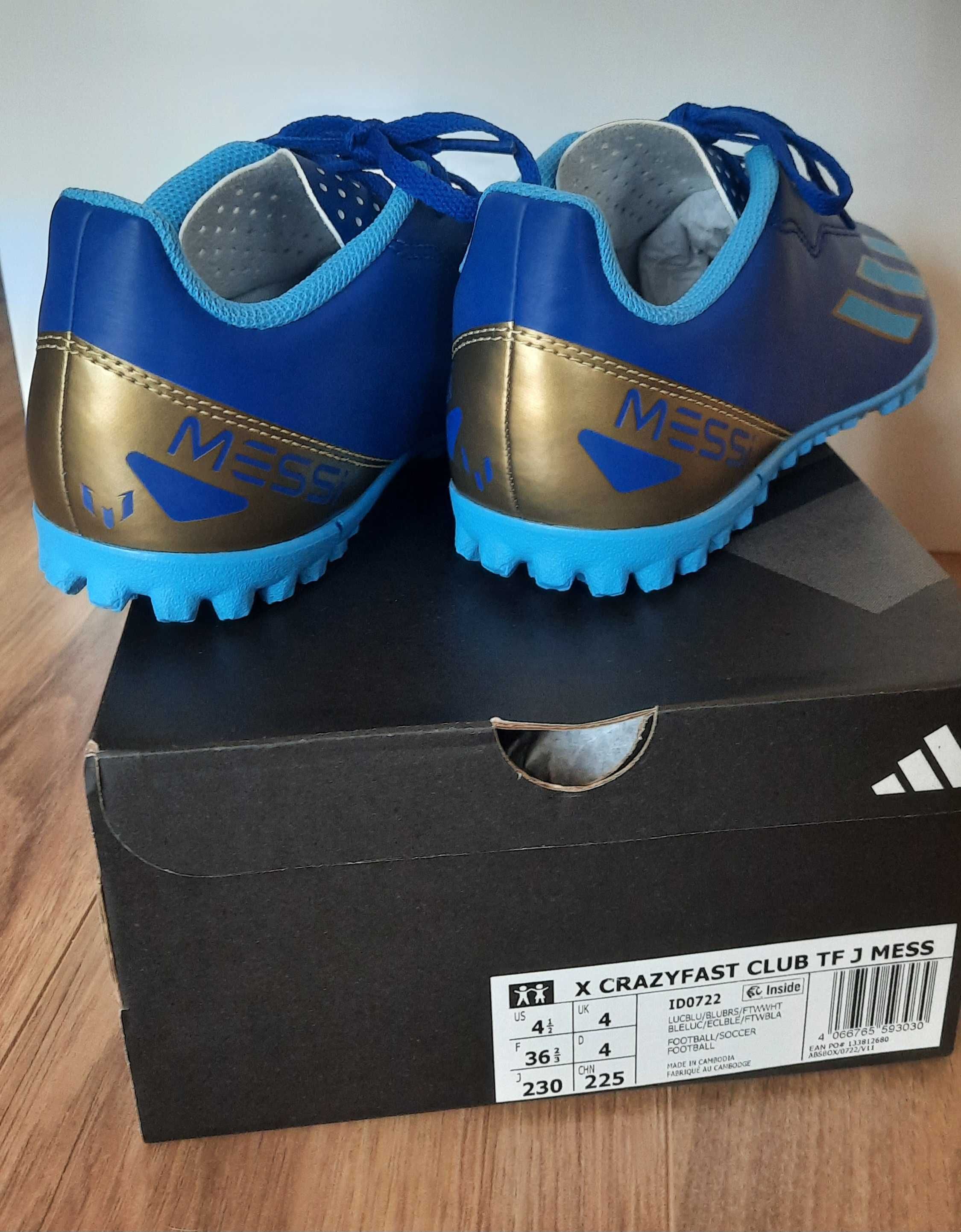 Adidas Messi Club TF J-№ 36 и2/3-детски футболни обувки