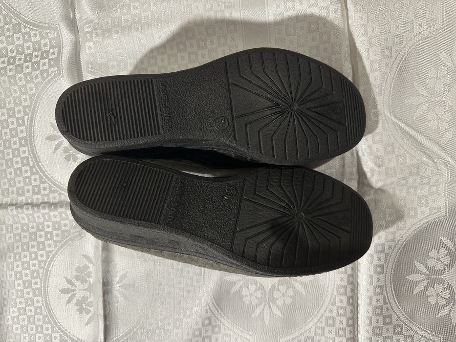 НОВИ дамски мокасини от естествена кожа–кафяв цвят