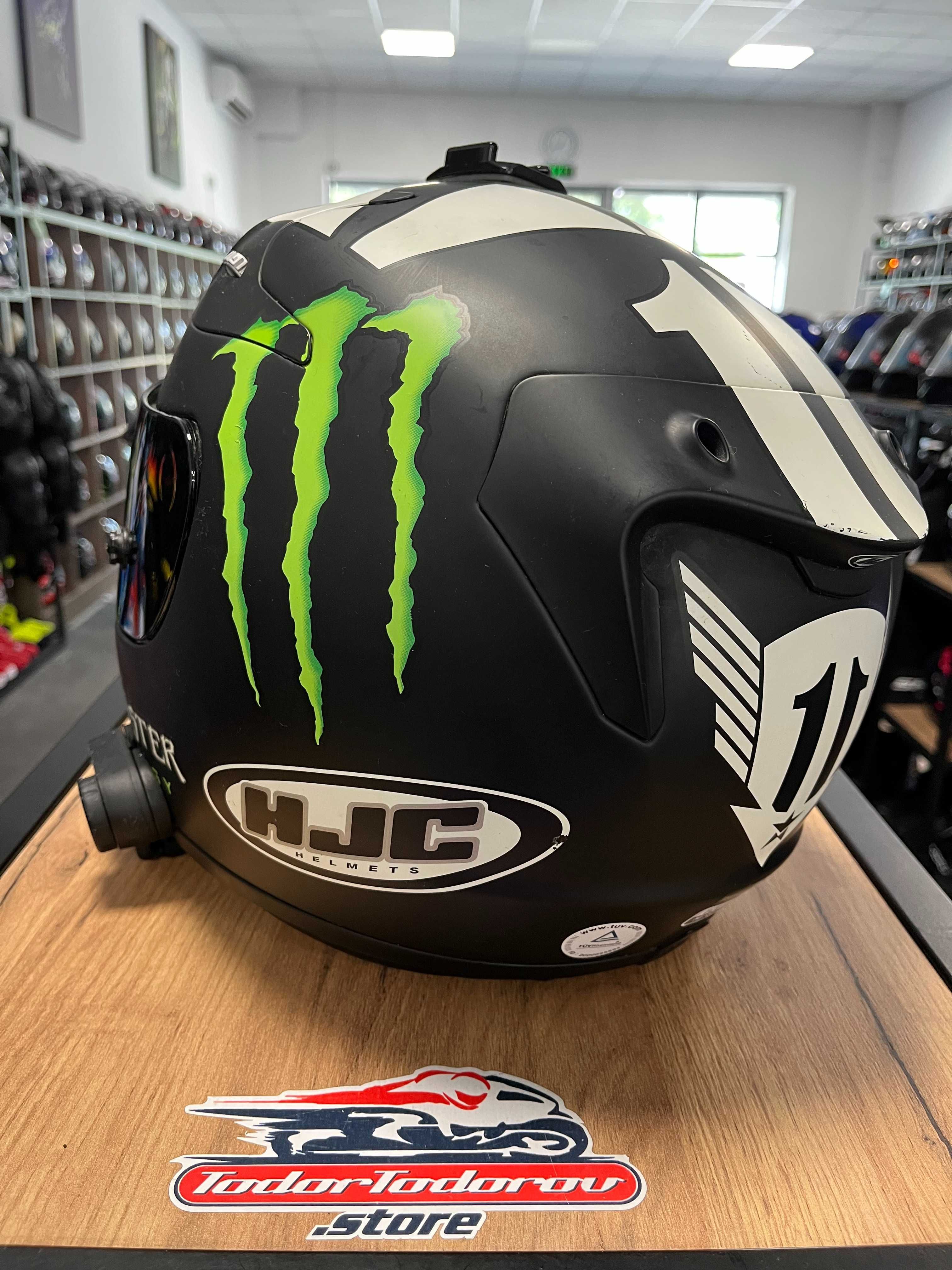 Мото каска HJC RPHA 10 Plus Ben Spies,M 57-58,с разговорно у-во