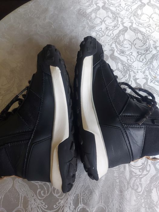 Детски черни кожени боти