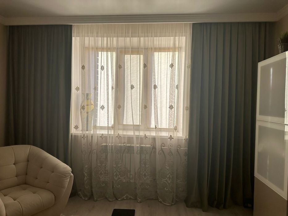 Шторы и тюли цвета хакки