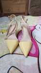 Pantofi galbeni piele Zara