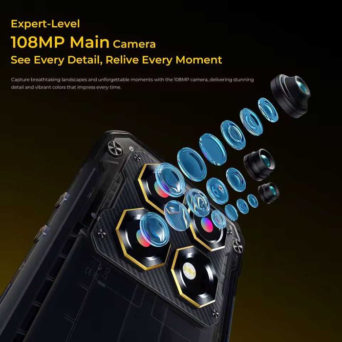 OUKITEL WP60 5G - 7.2" 16GB+32GB/512GB, 108MP, 10000mAh, Android 15