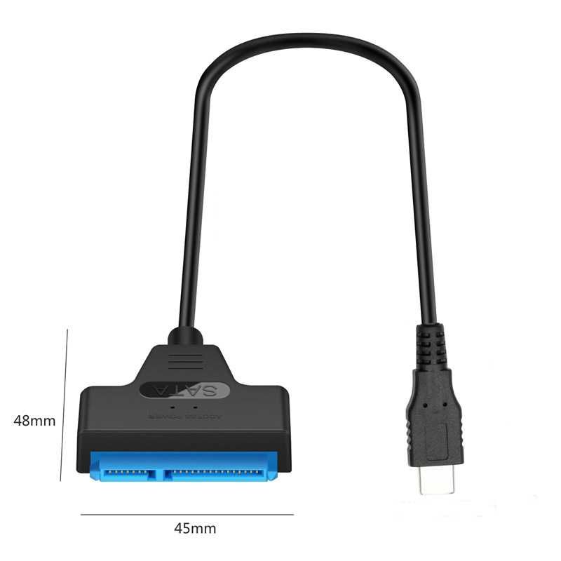 Адаптер от USB-C към хард диск STELS, Кабел, HDD, SSD, SATA, 2.5 инча