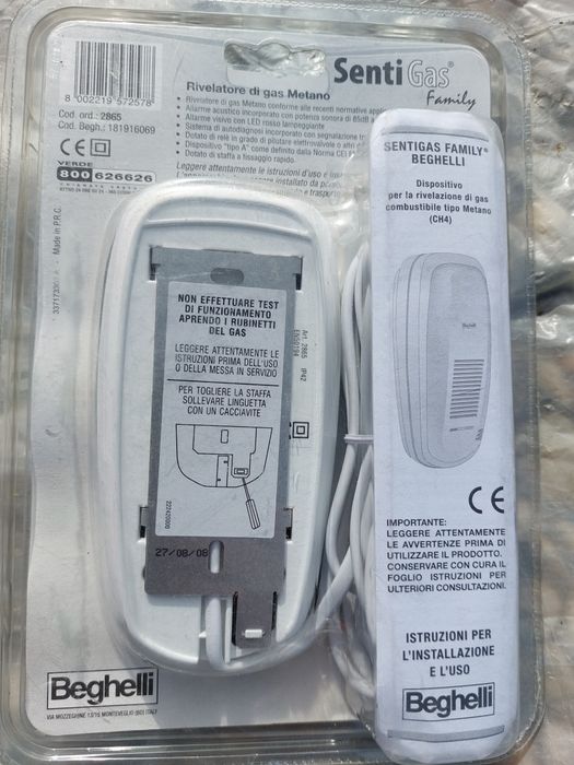 Senzor de gas Beghelli made in italy