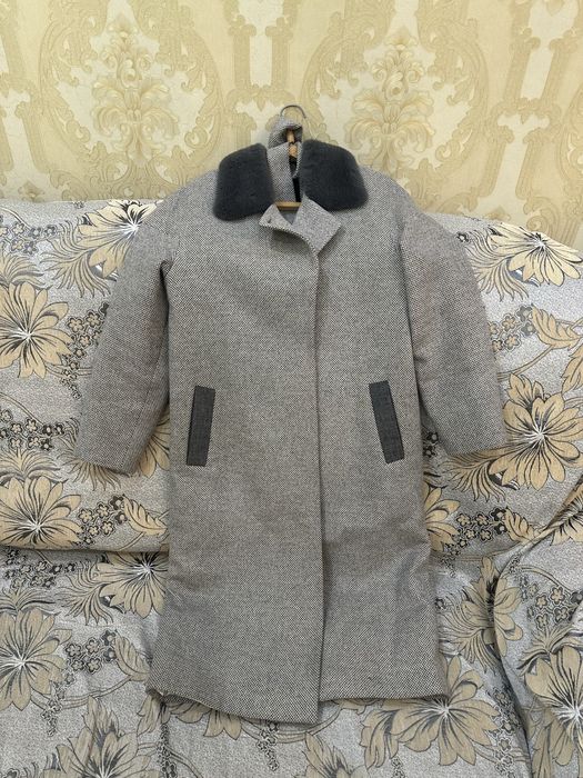 Пальто с норковым воротником