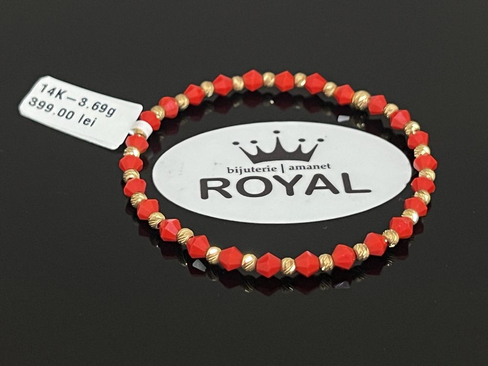 Bijuteria Royal CB : Bratara cu bile aur 14k 3,69 grame