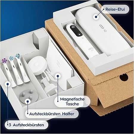 Електрическа четка за зъби Braun Oral-B iO 8 бяла калъф travel case