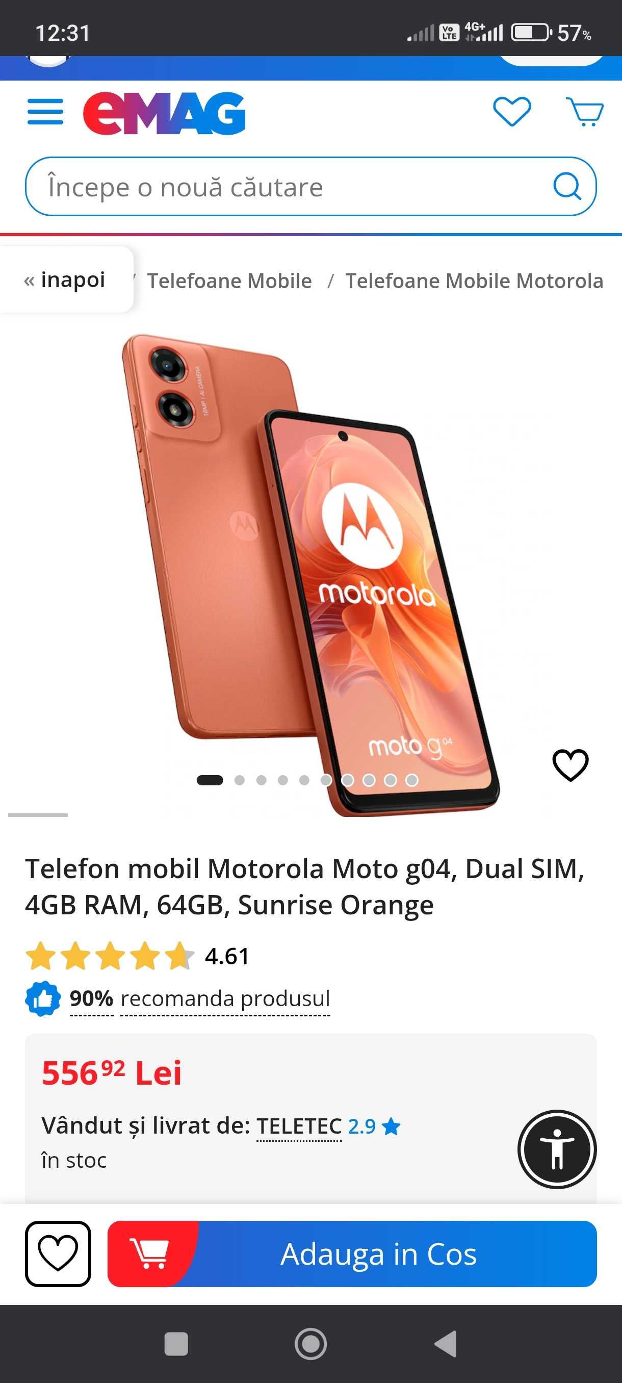 Motorola moto g 04 nou