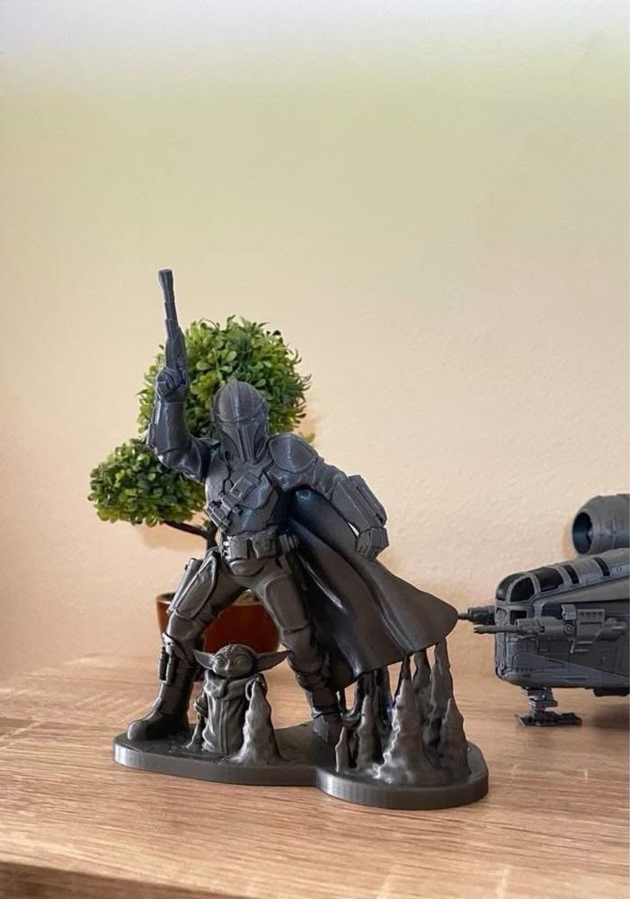 Колекционерска фигура Din Djarin & Grogu: The Mandalorian