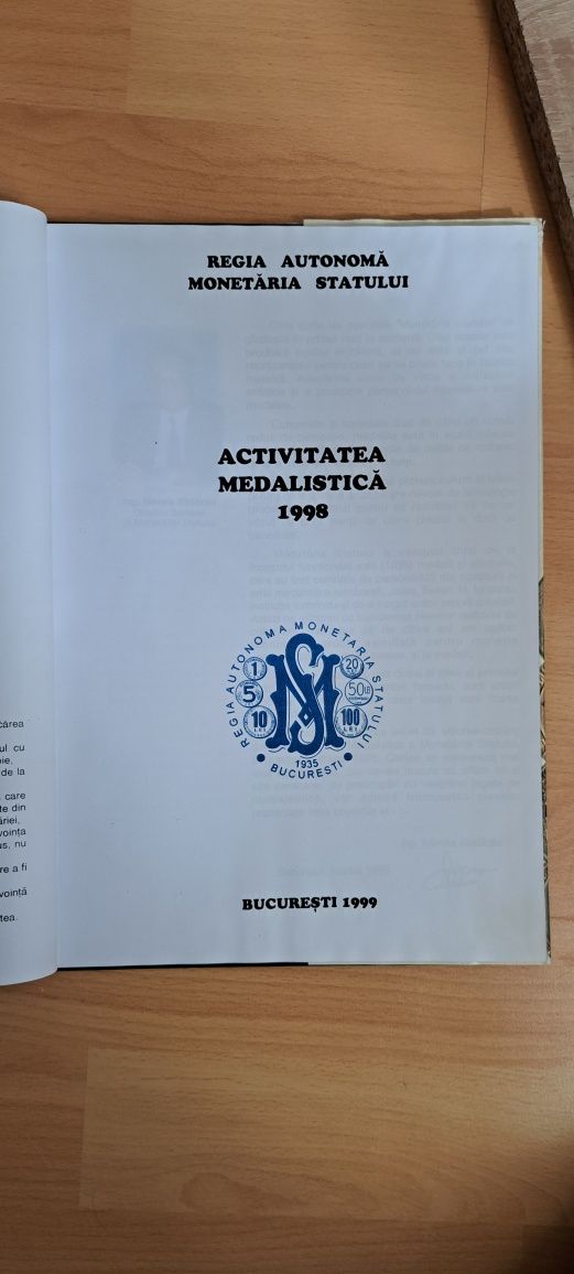 Activitatea medalistica 1998