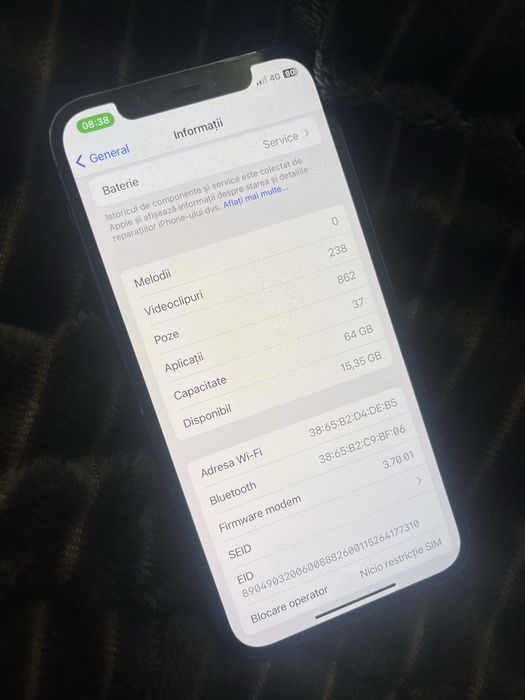 Iphone 12 5g 64 gb ,blue