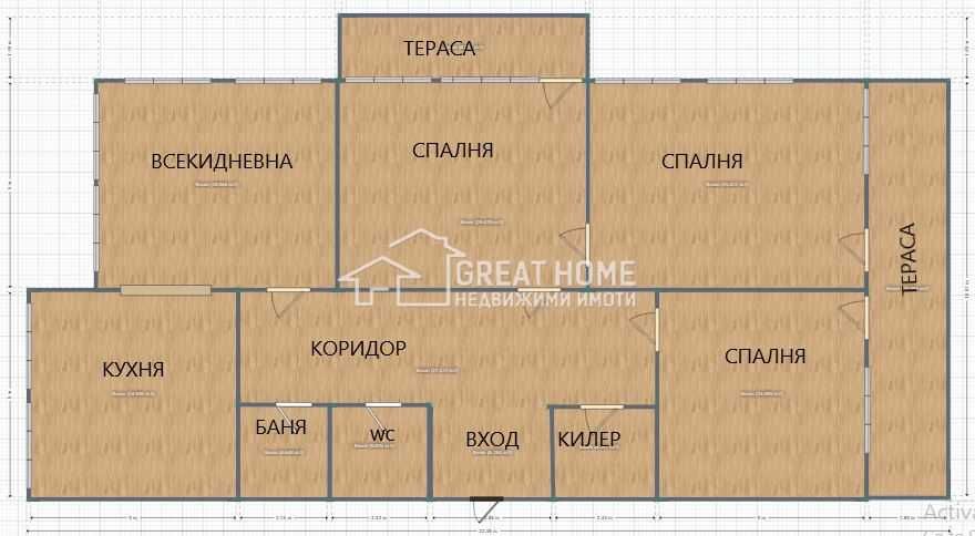 Продава се Четиристаен апартамент в Търговище, Център - 124 кв.м за 848 €/кв.м - Снимка #7