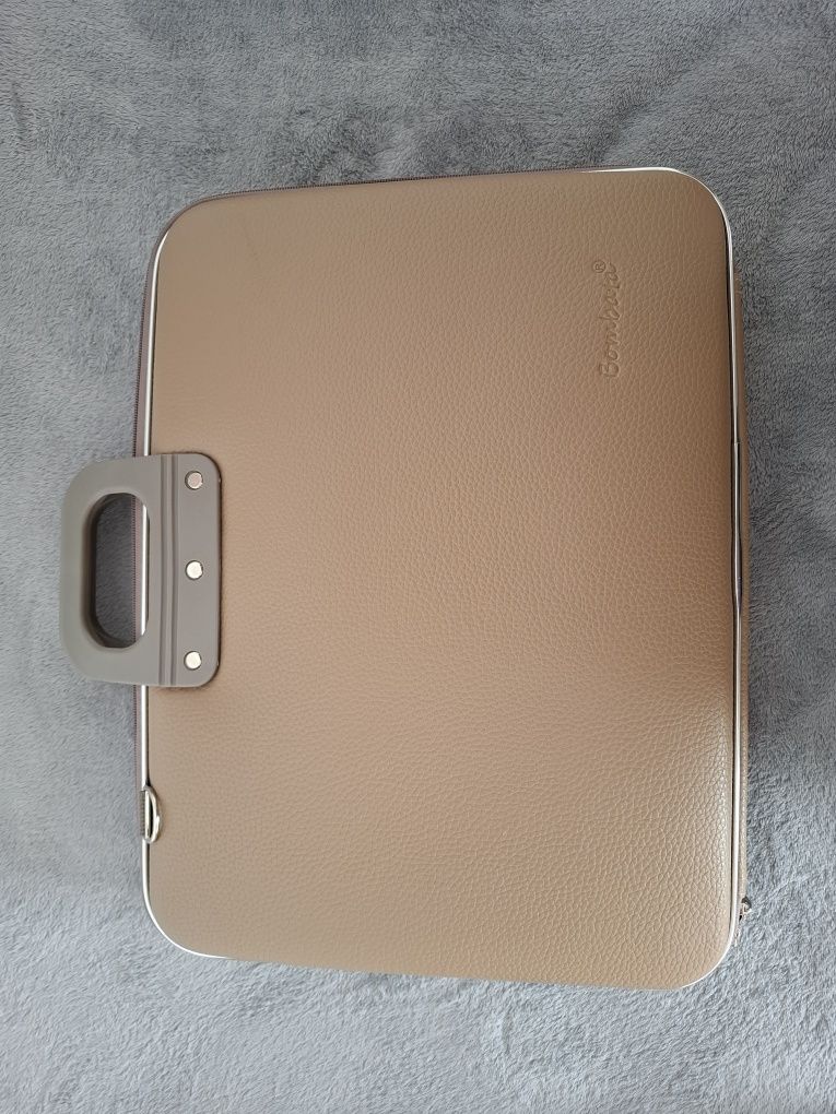 Geanta lux business laptop 17 in Maxi Bombata-Grej