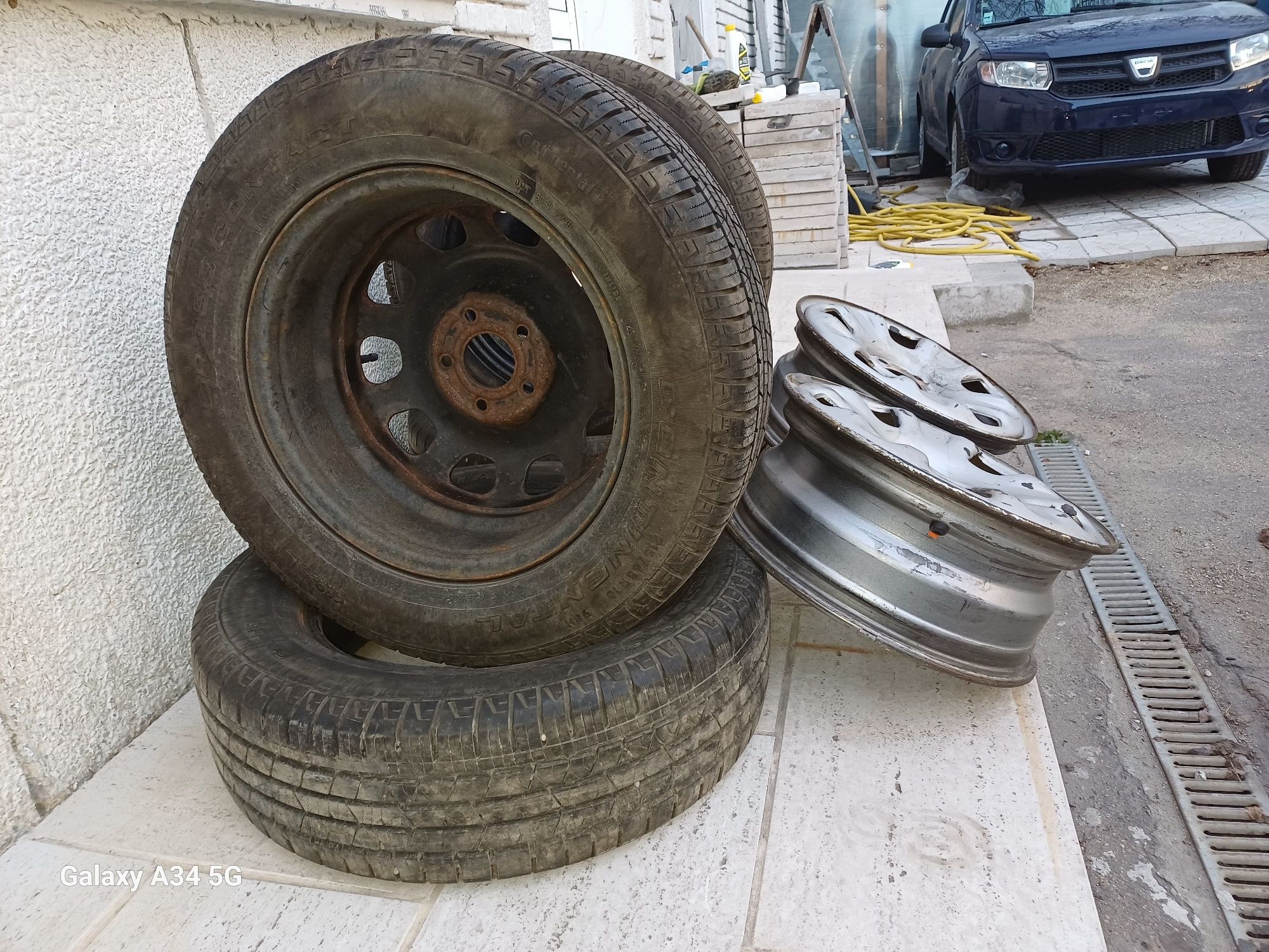 Roti jante Duster anvelope 215 65 R16 CONTINENTAL Michelin Bridgestone