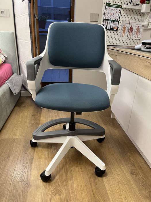 Ученически стол,сиво син