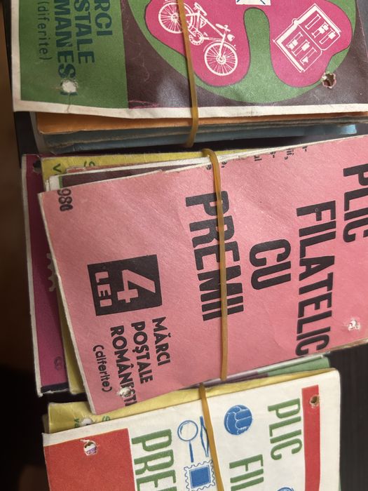 Lot 50 plicuri cu timbre romanesti