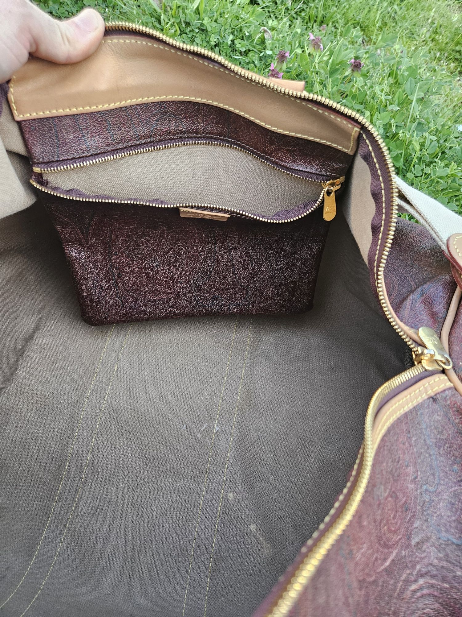 ETRO paisley patterned weekend duffel bag Чанта сак