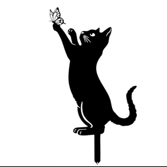Метална украса - Котка