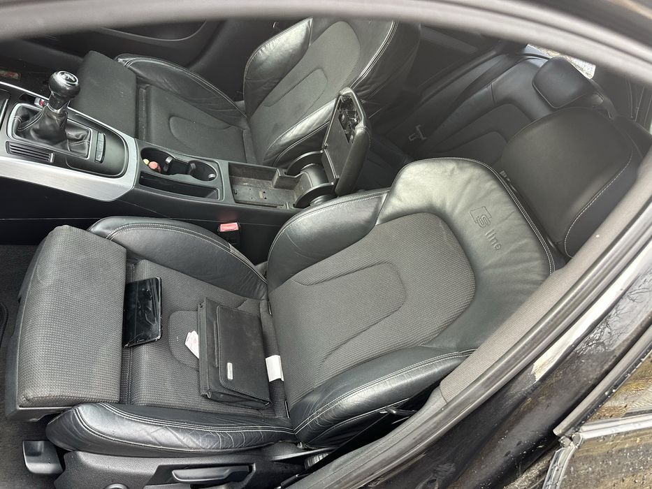 S-line рекаро салон кожа и плат Ауди а4 б8/б8.5