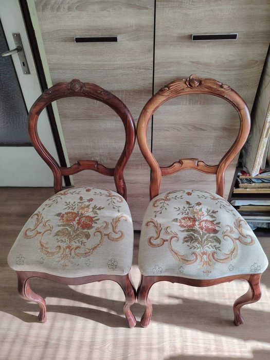 Продавам столове - резбовани в бароков стил