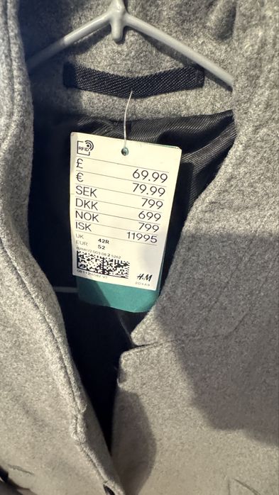 Palton barbatesc H&M