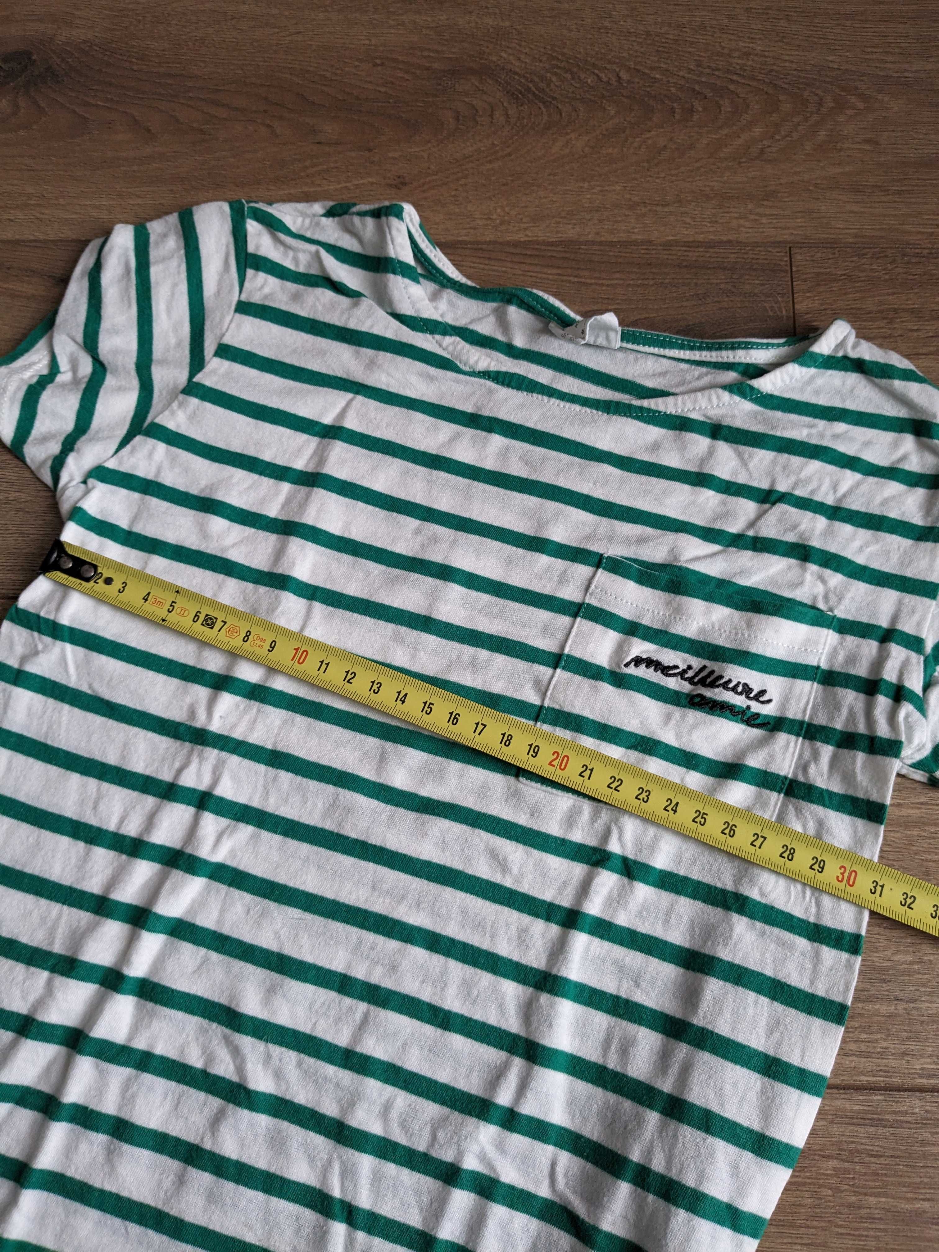 Set Zara Okaidi 7-8 ani 128 cm tricouri paiete dungi volane
