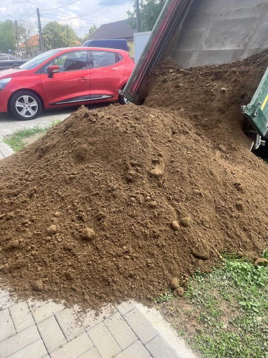 Nisip sort piatra concasata moloz compost Pamant negru pământ nisipos