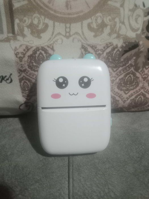 Мини принтер,в подарок провод,без бумаги