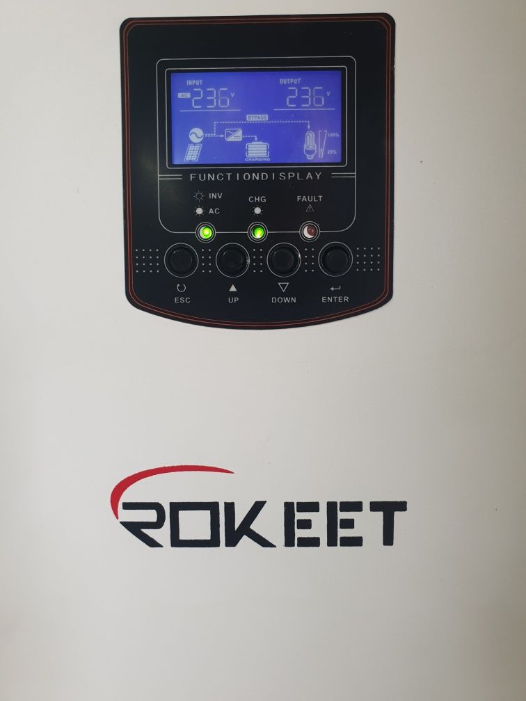 Гибридный инвертор(ИБП) ROKEET= 24B =3.5кВт= PWM=Новый=