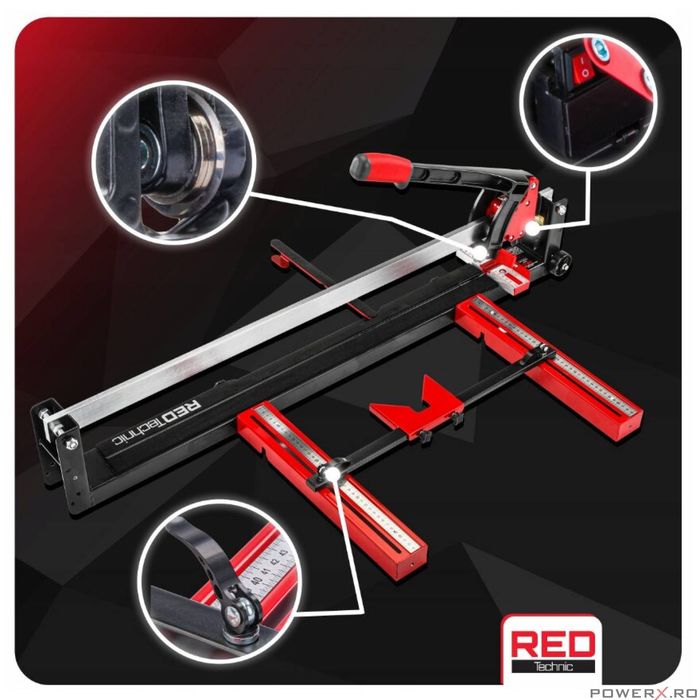 Dispoziv pentru taiere gresie si faianta, 800 mm, Red Technic